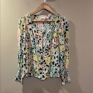LOFT Multicolor Floral Blouse